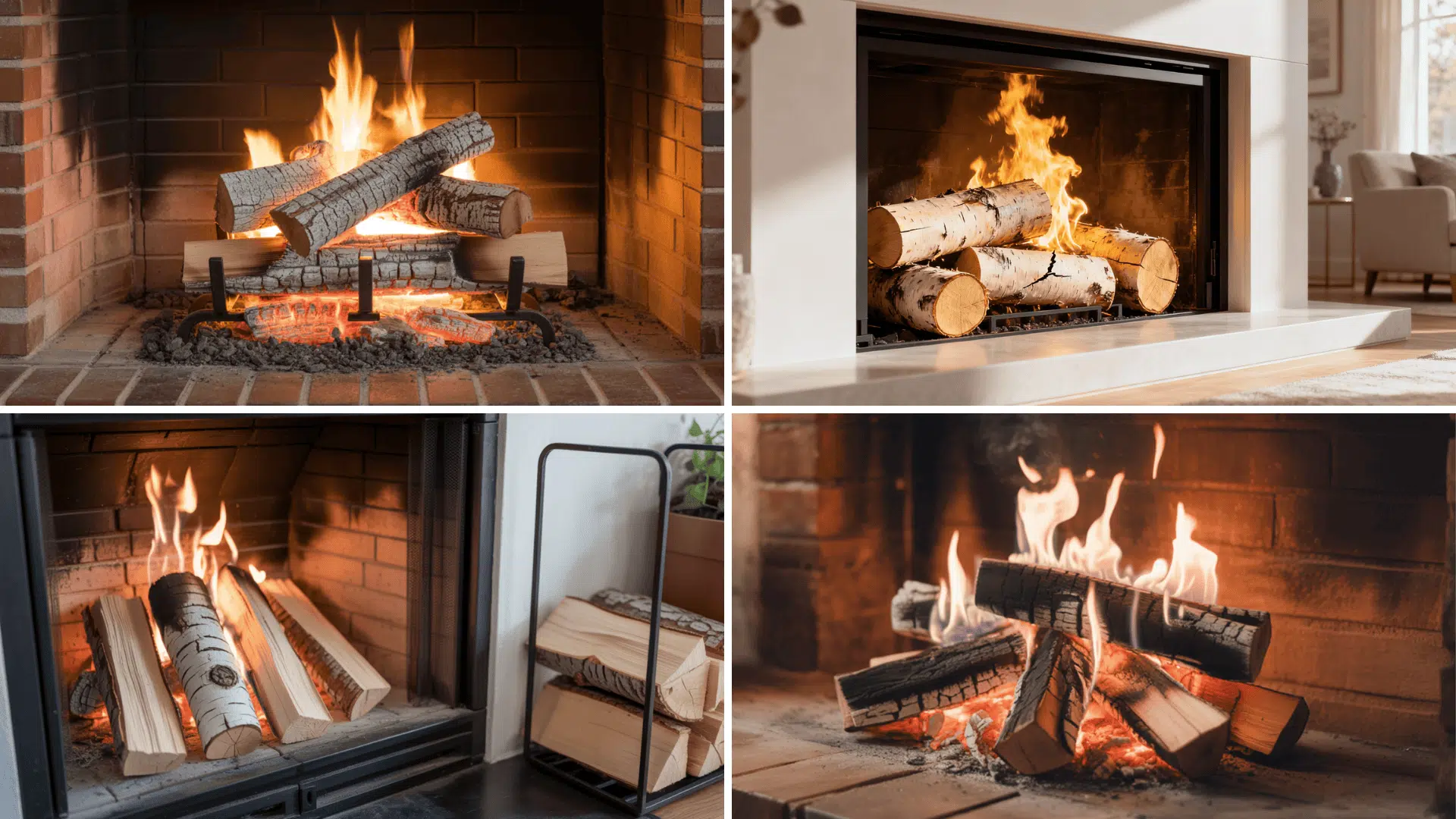 best types of wood for your fireplace