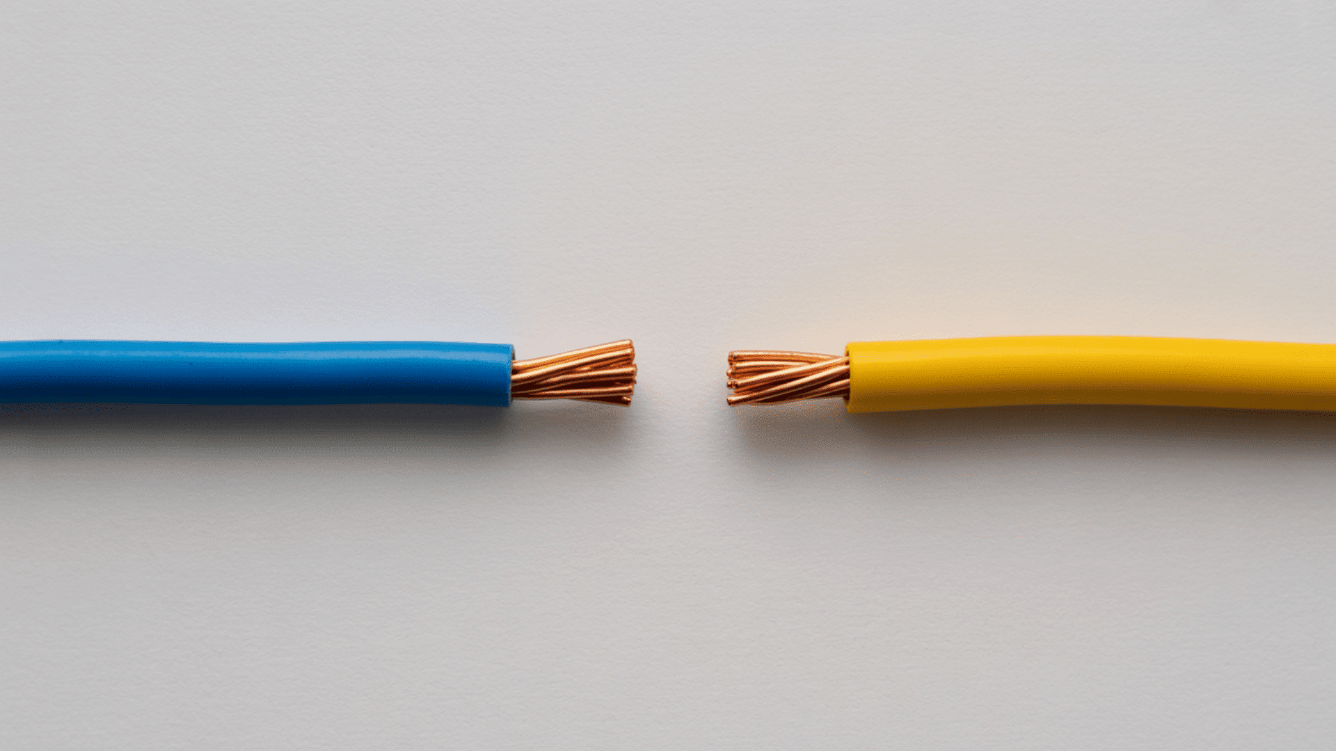 blue and yellow wires