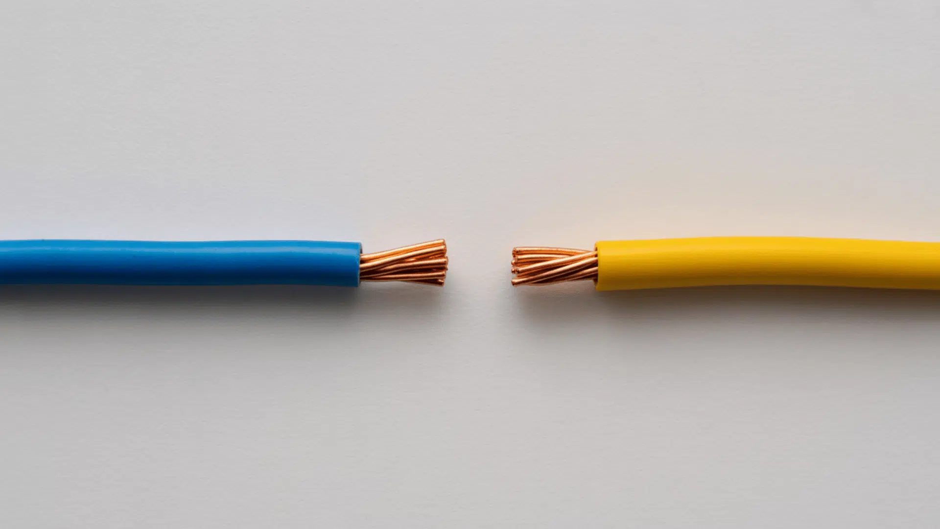 blue and yellow wires