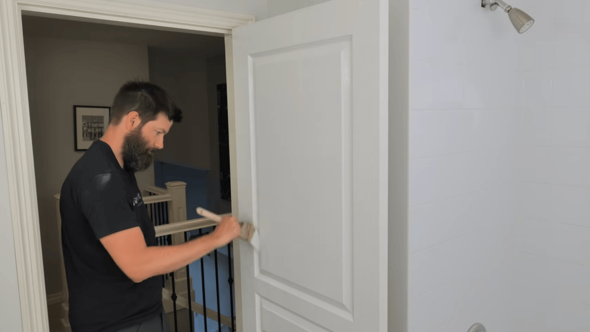 brush over the door for a uniform finish