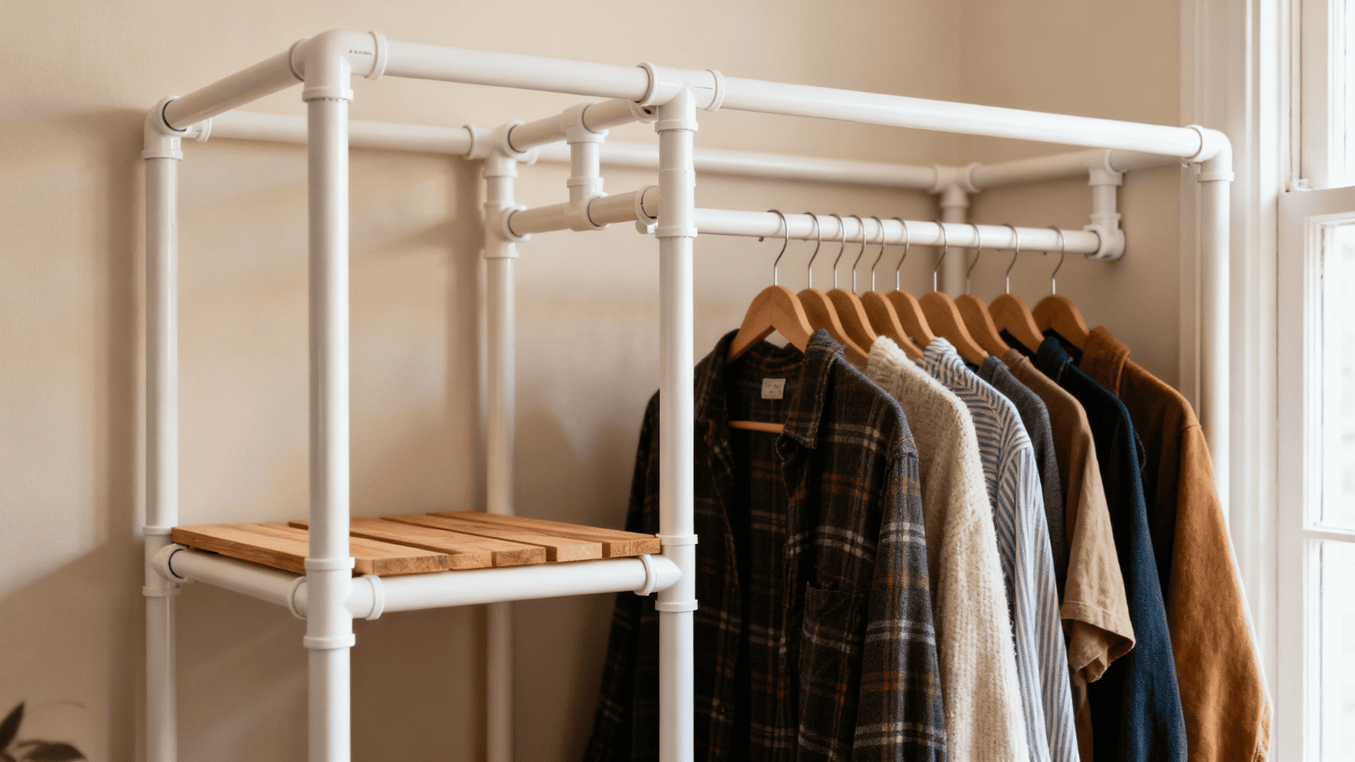budget pvc pipe closet system