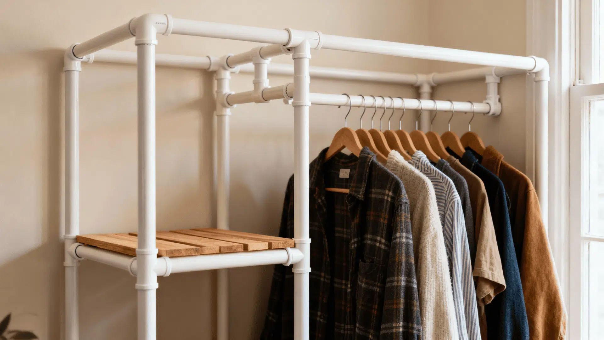 budget pvc pipe closet system