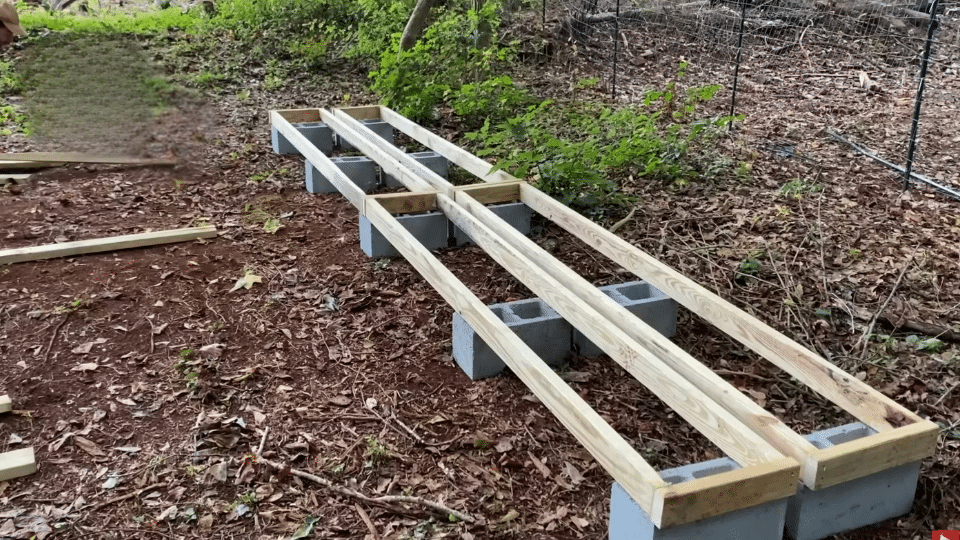 build the ain frame to diy firewood rack