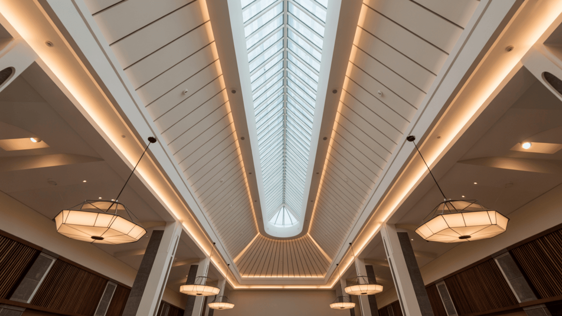 central skylight or ridge lighting