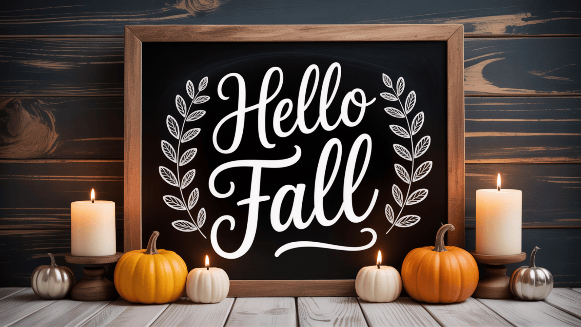 chalkboard fall sign