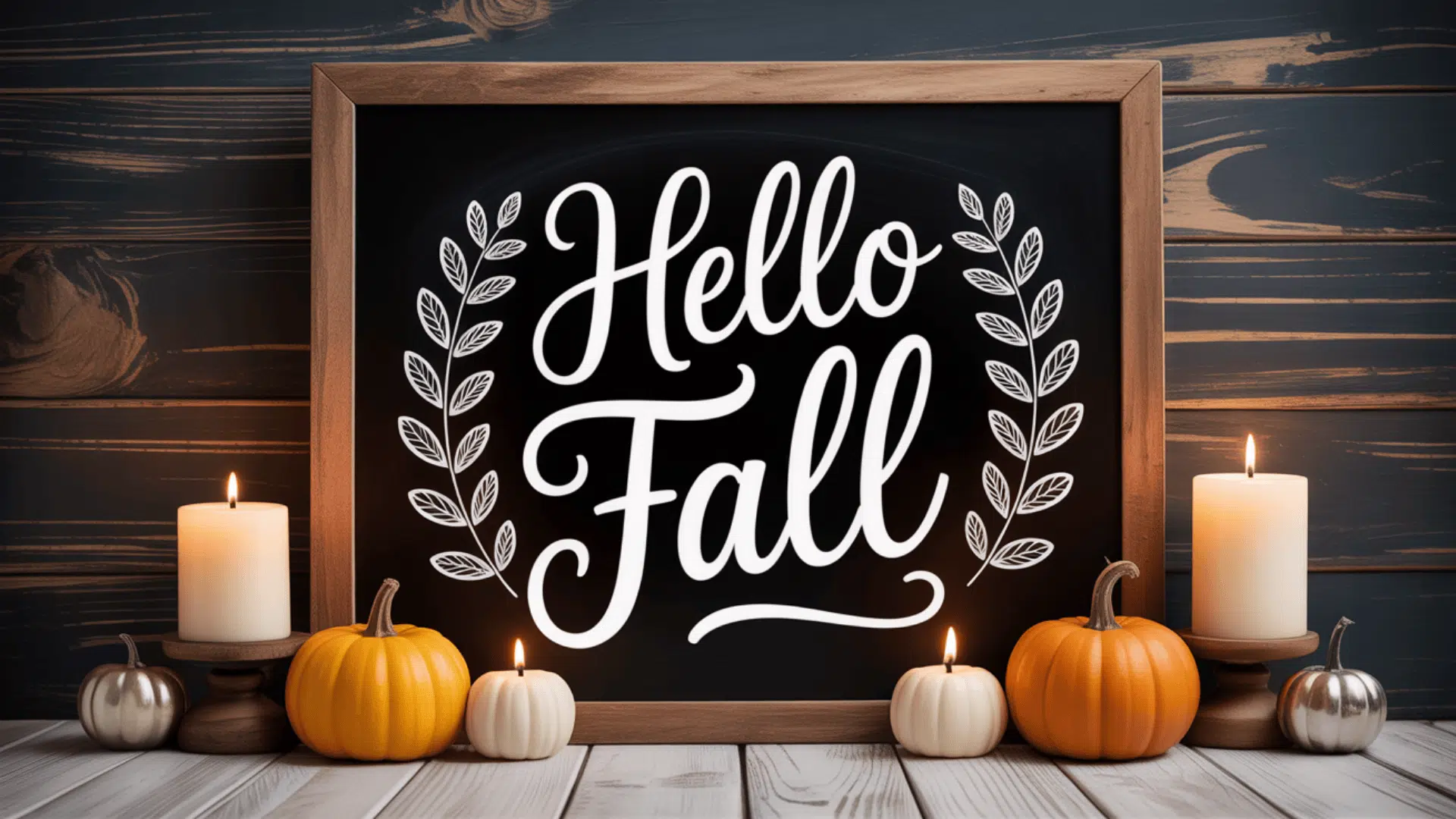 chalkboard fall sign