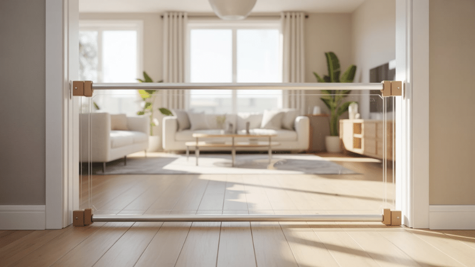 clear acrylic pet gate