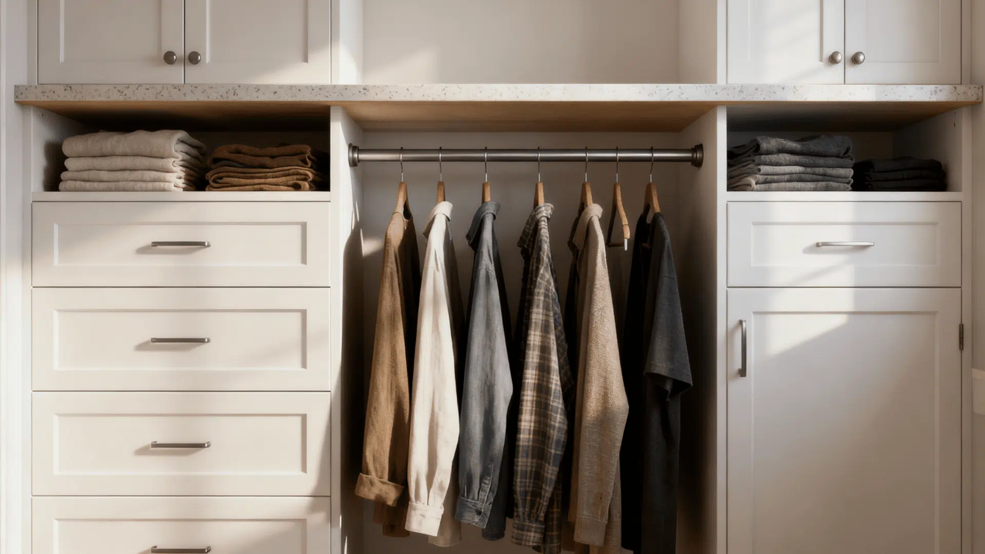 closet system from kitchen cabinets