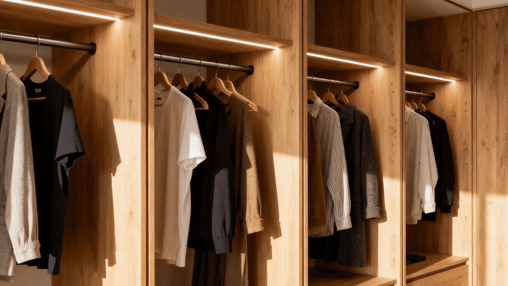 divider panels with integrated rods