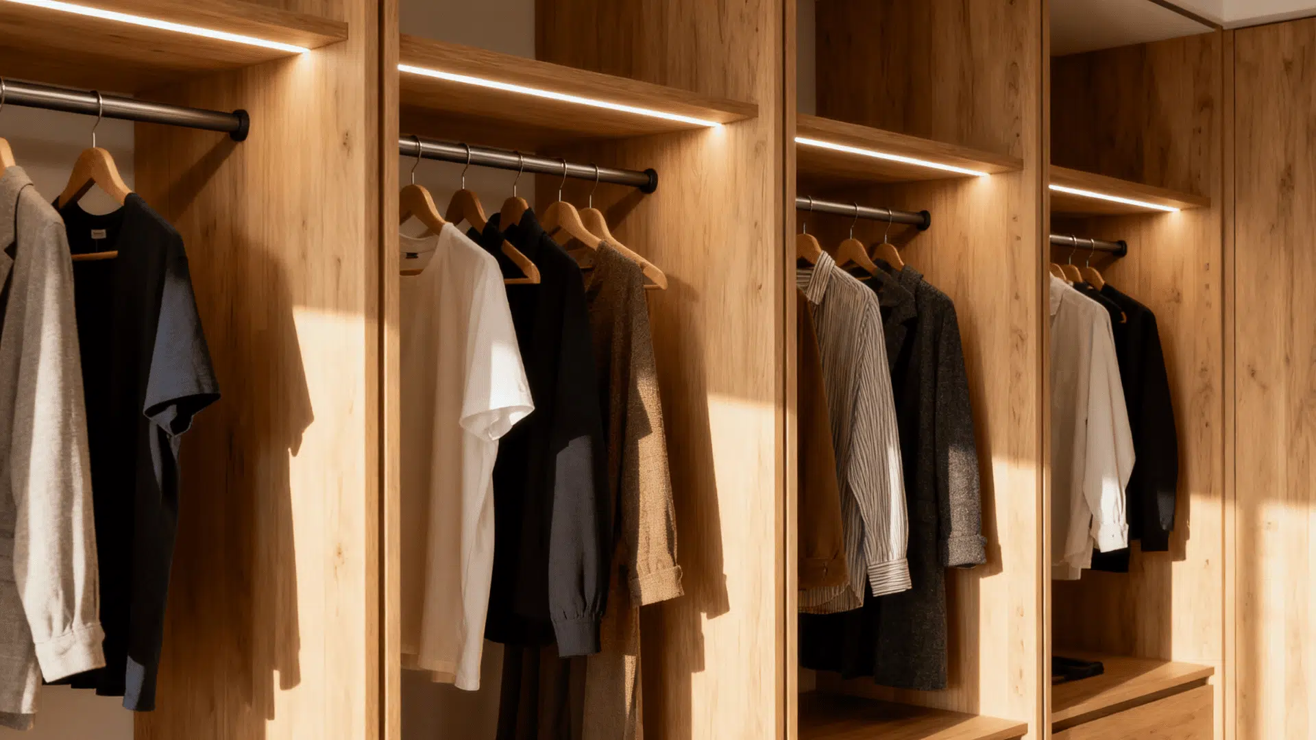 divider panels with integrated rods