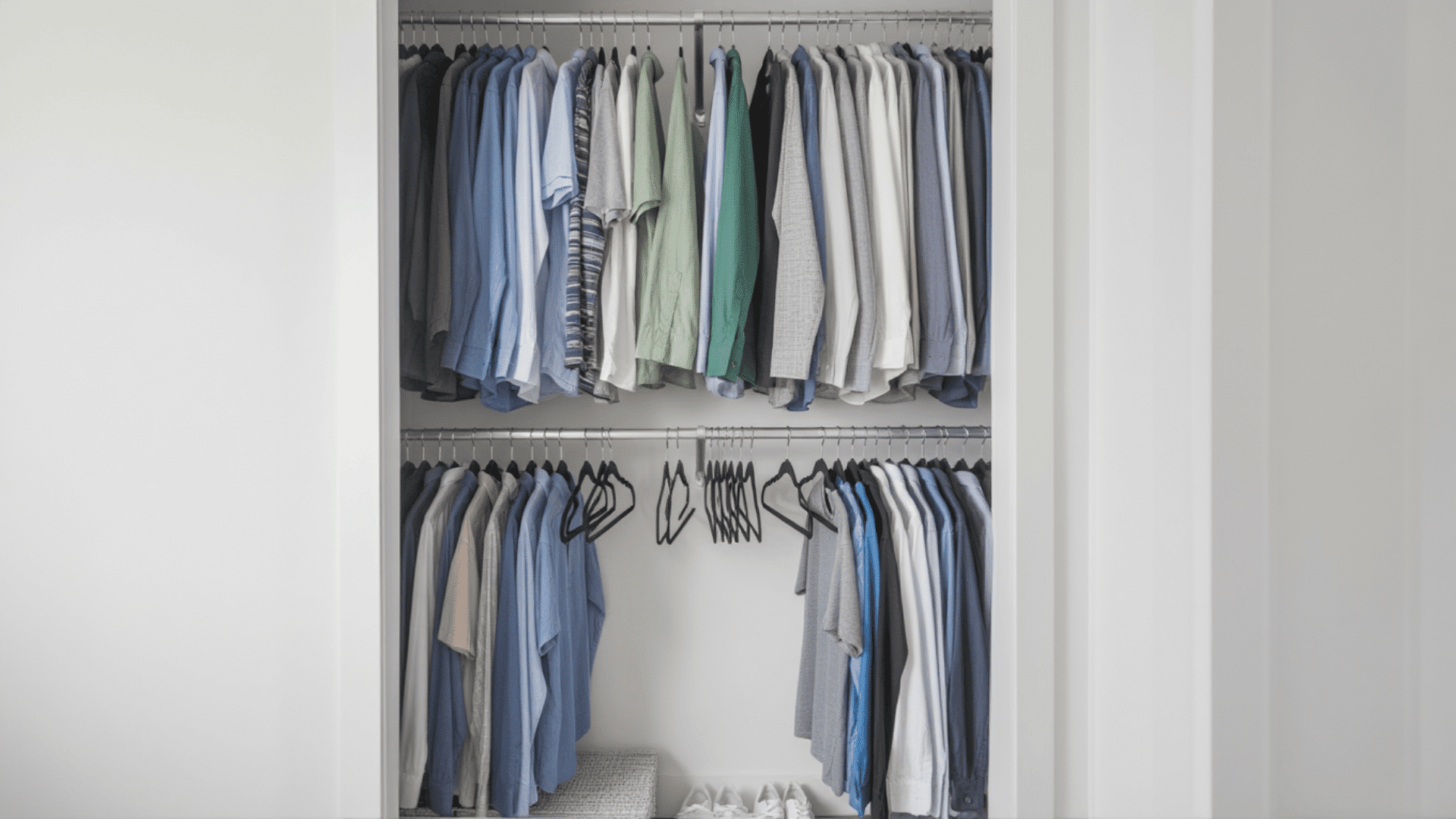 double hang rod conversion system