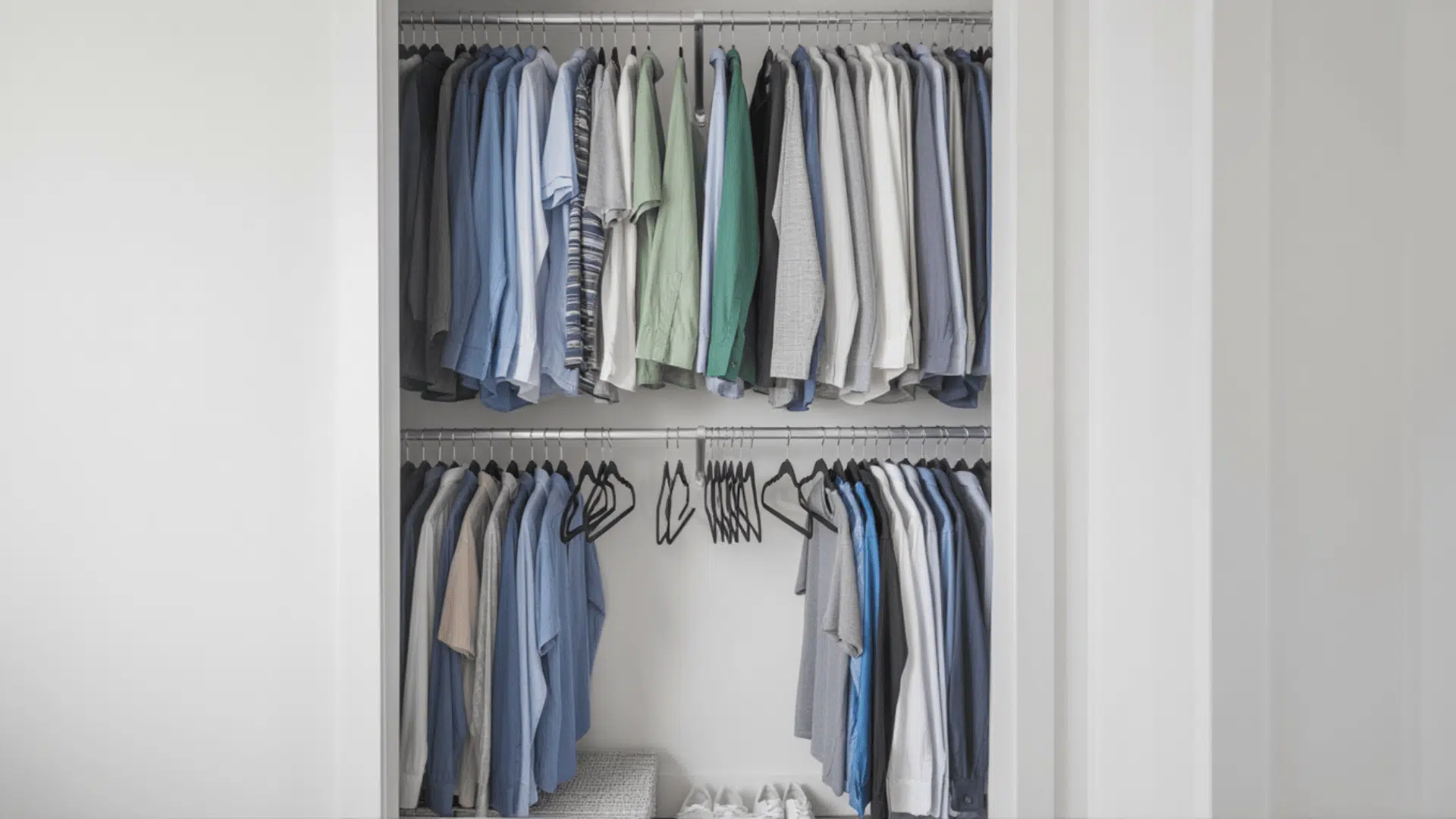 double hang rod conversion system