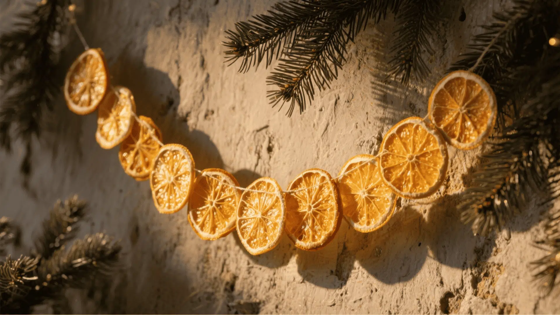 dried orange garland