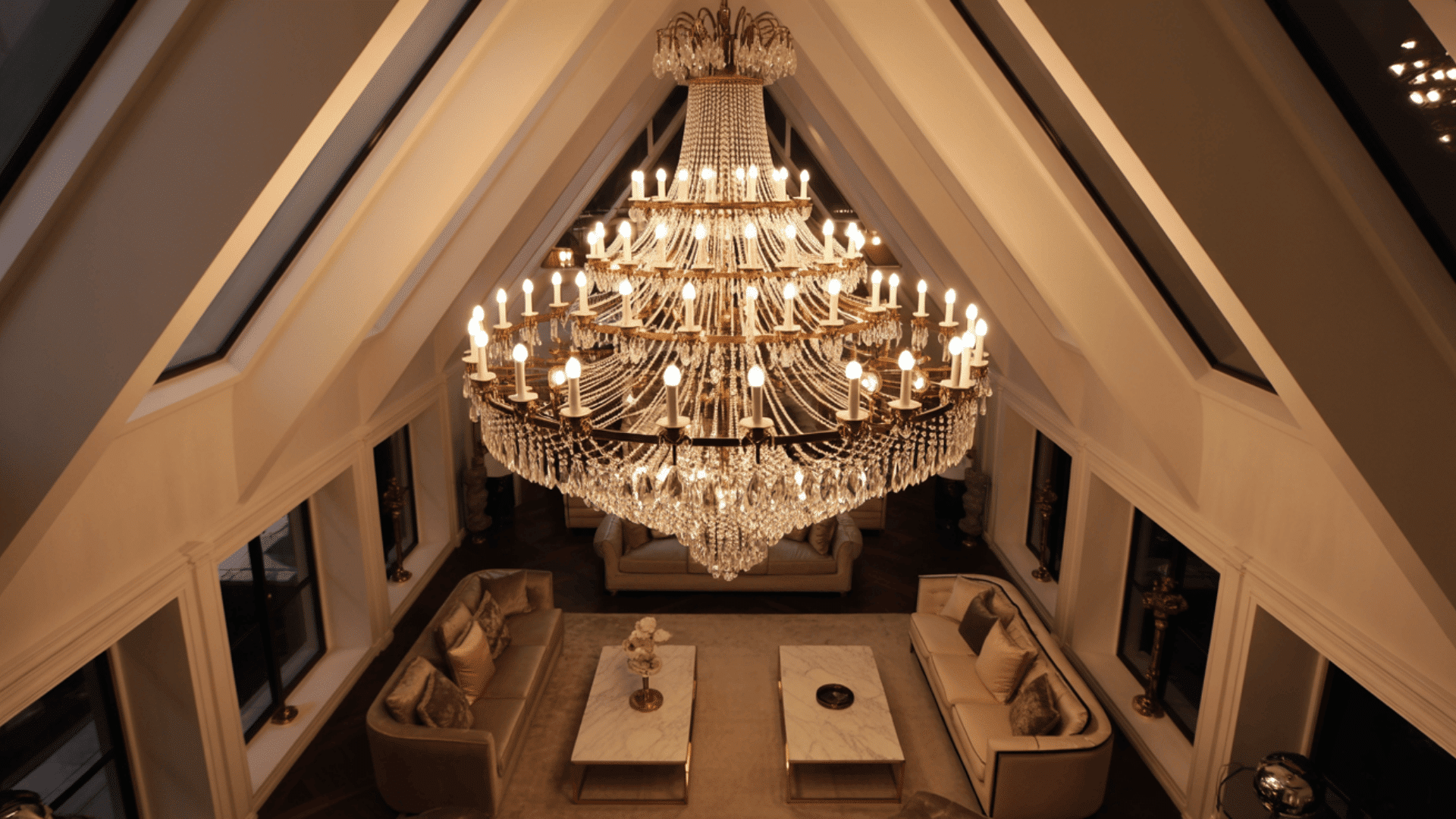 feature chandeliers