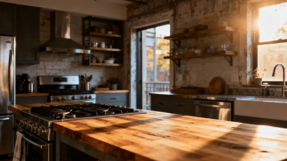 feature image how to finish butcher block countertops at home