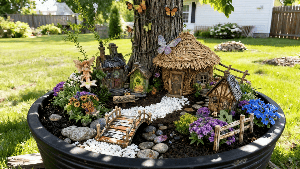 feature image how to make a fairy garden at home