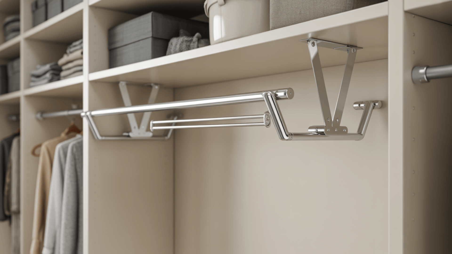 fold down hanging bar system