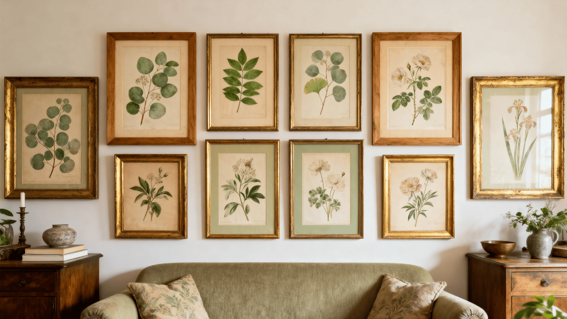 framed botanical prints