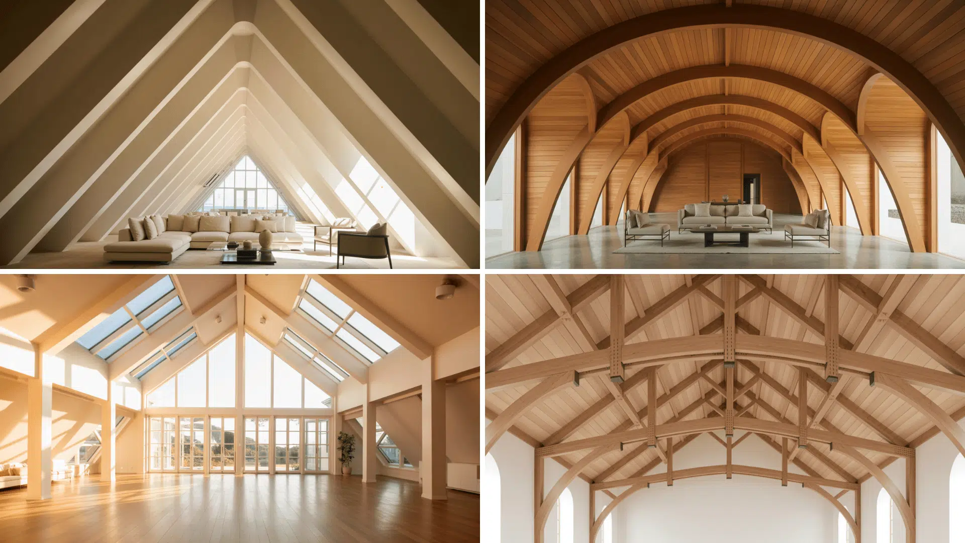 key characteristics of a vaulted ceiling