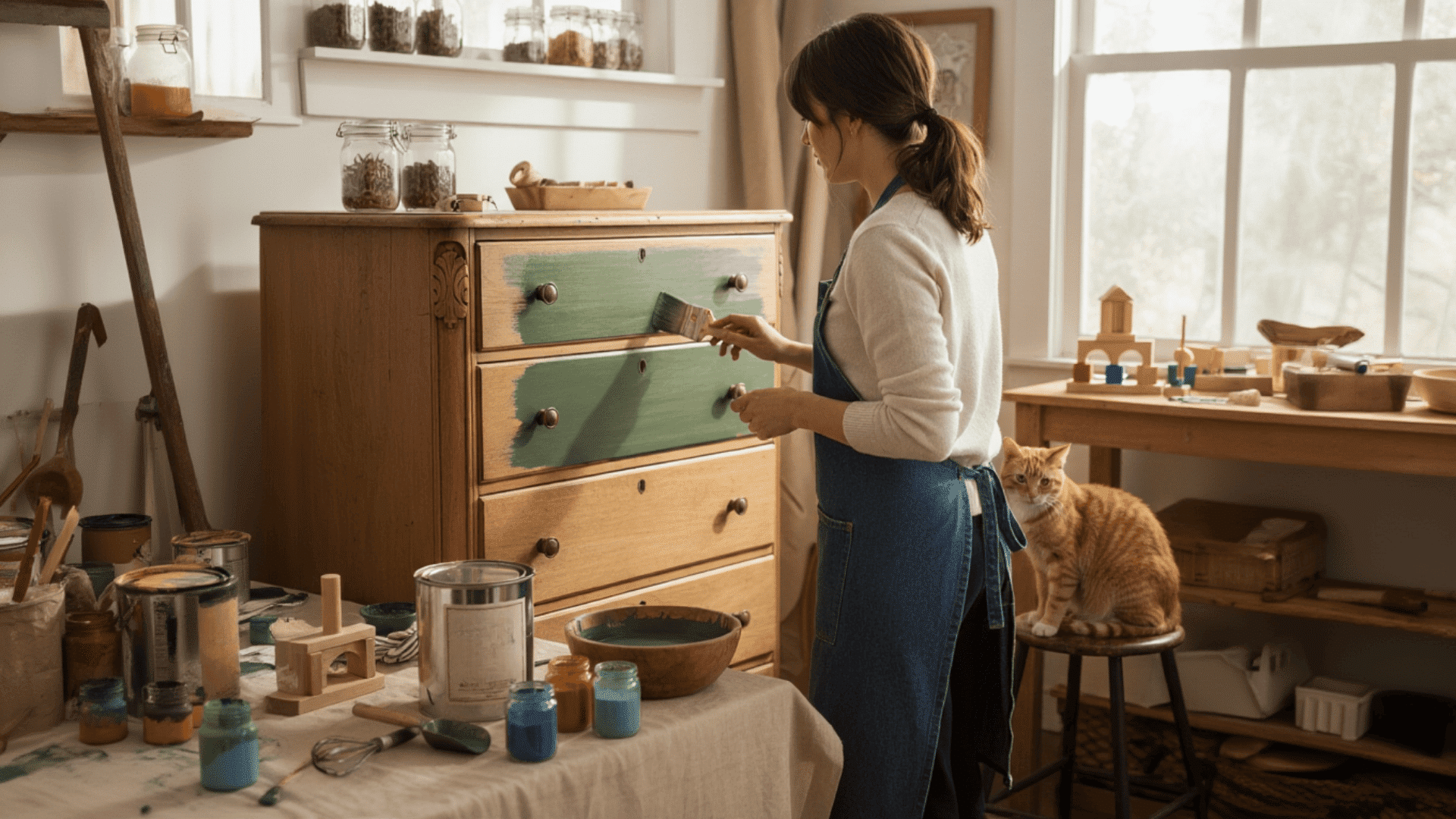 milk paint or natural paint options