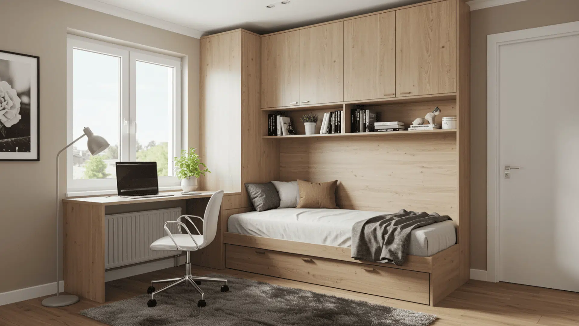 multi purpose built in with bed