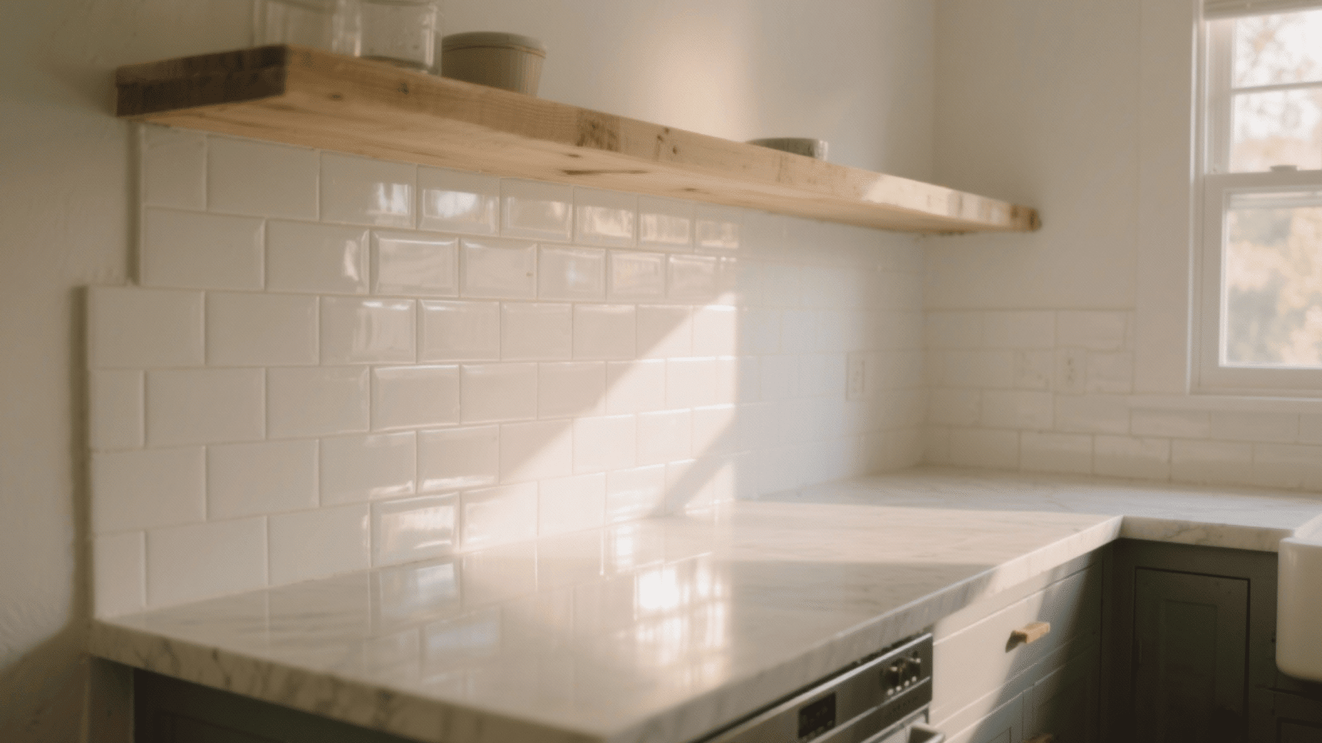 painting tile backsplash easy diy kitchen upgrade