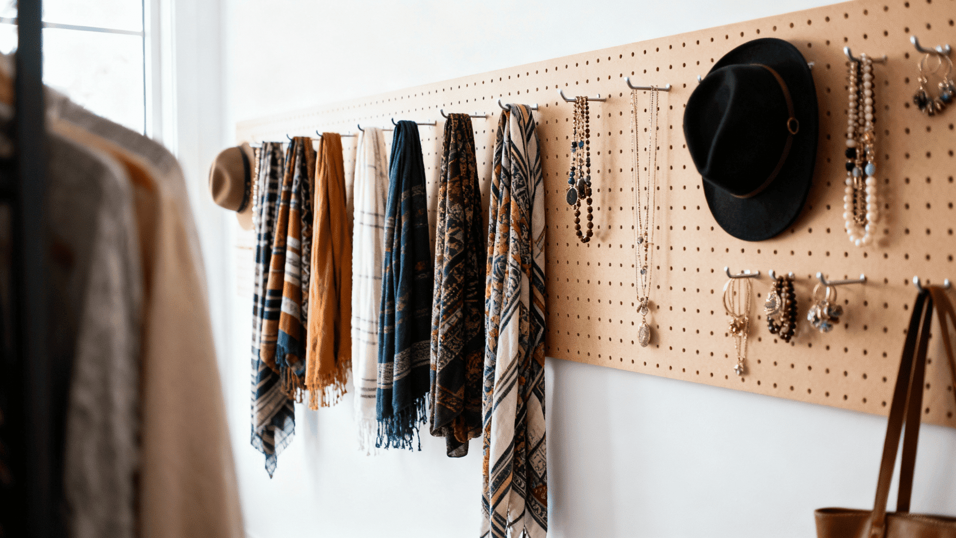 pegboard accessory wall system