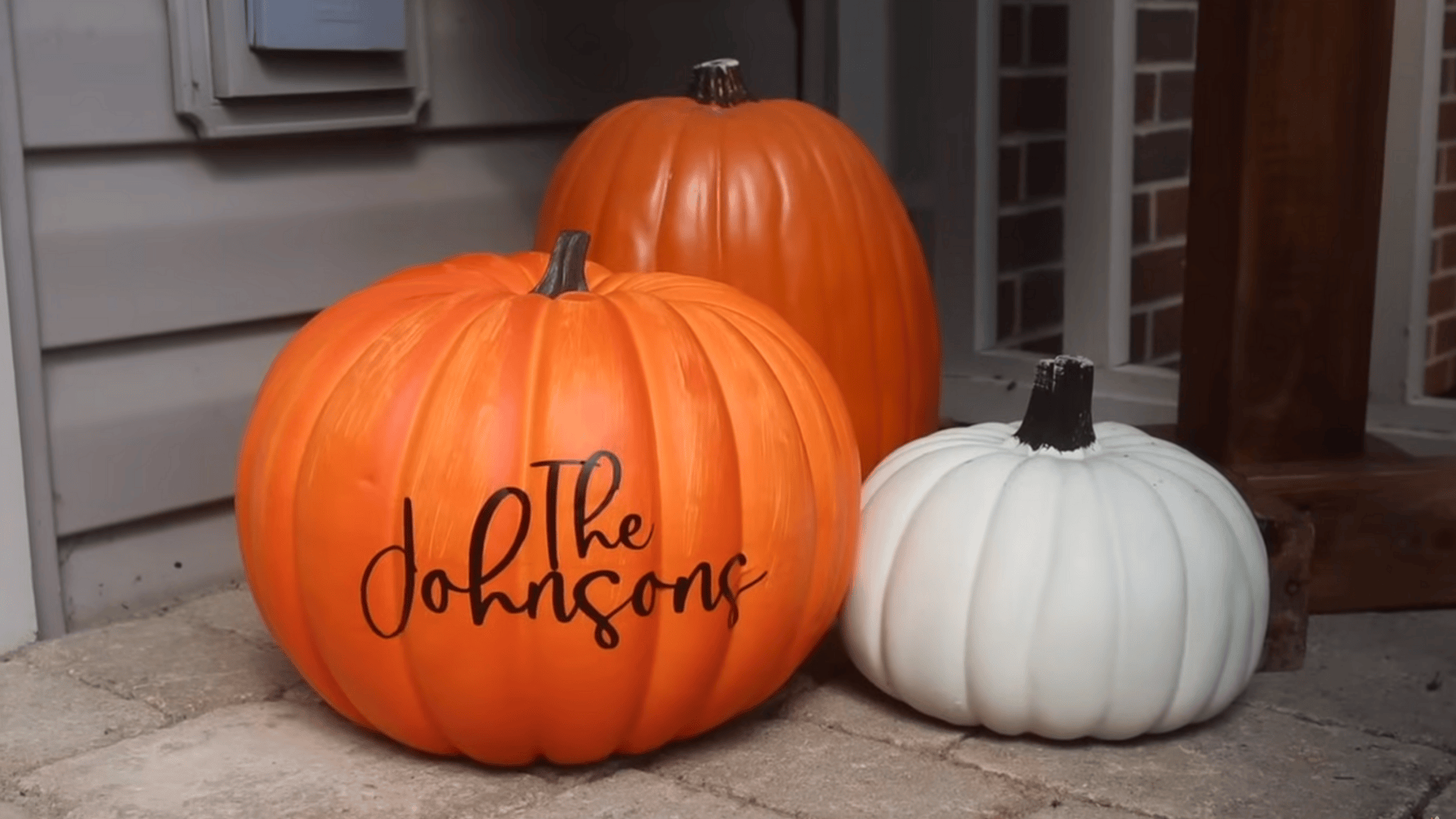 personalized vinyl pumpkins