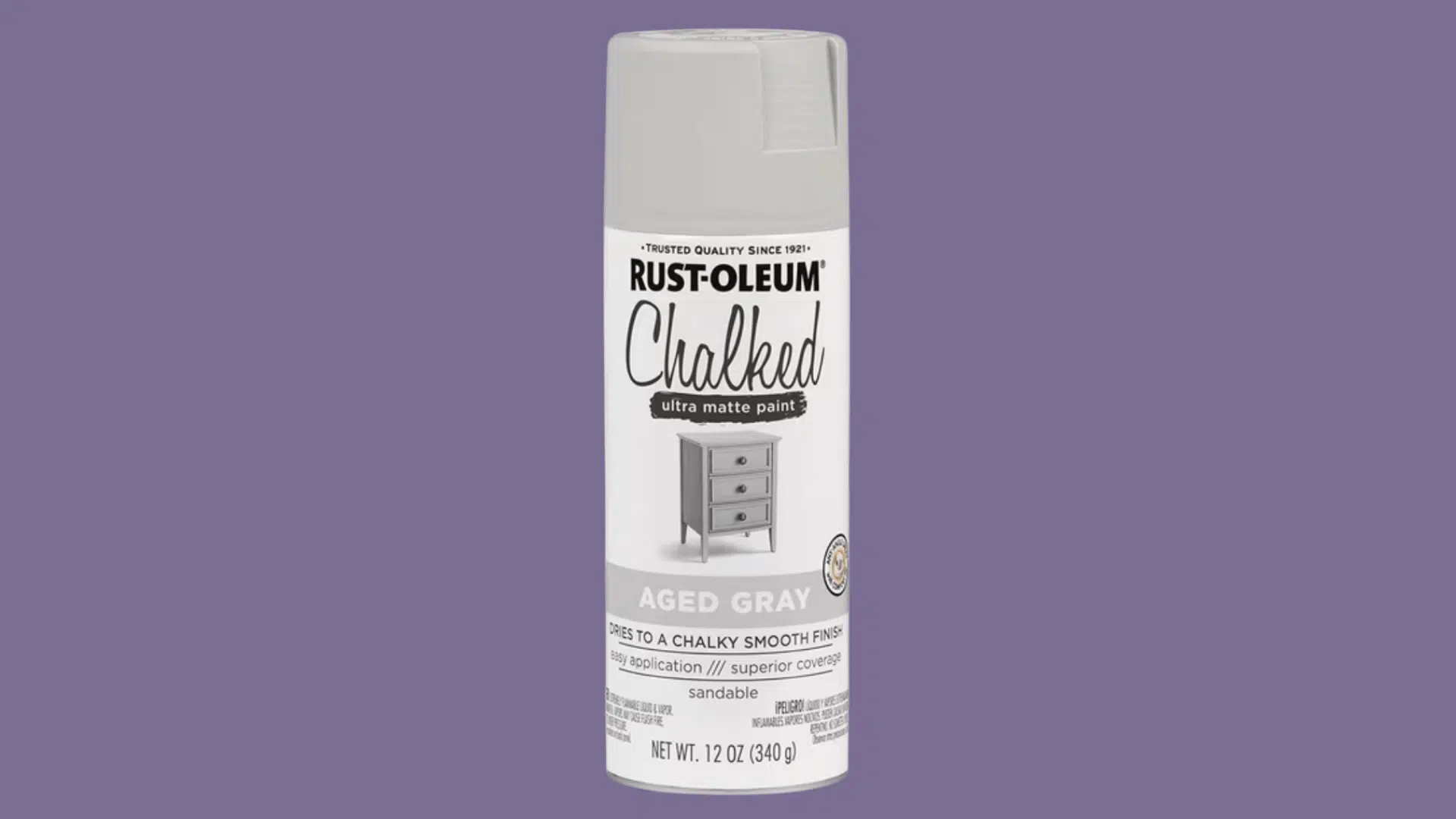 rust oleum chalked spray paint