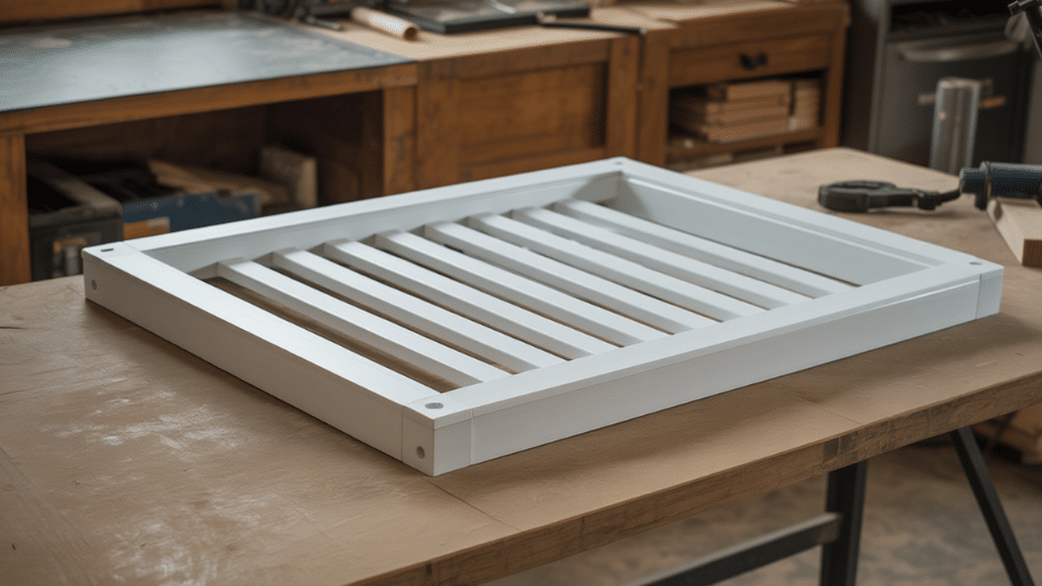 sand and apply finish on the gate for diy dog gate