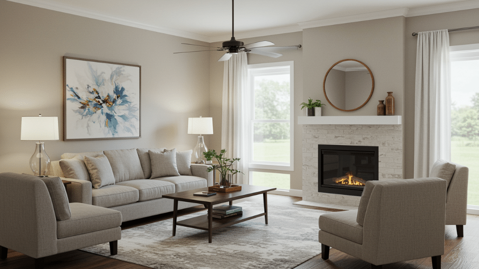 single family Living Room Size