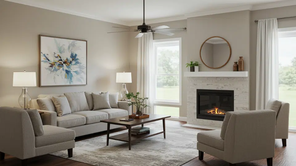 single family Living Room Size