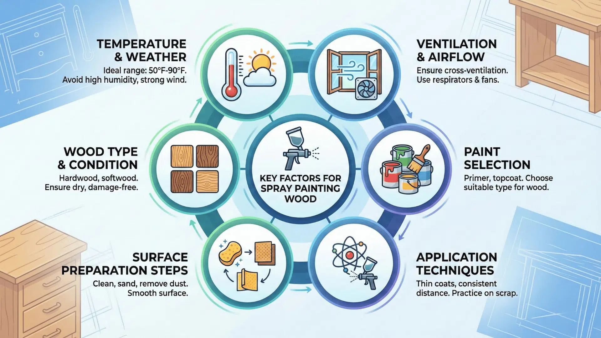 spray paint vs brush which method works best for wood