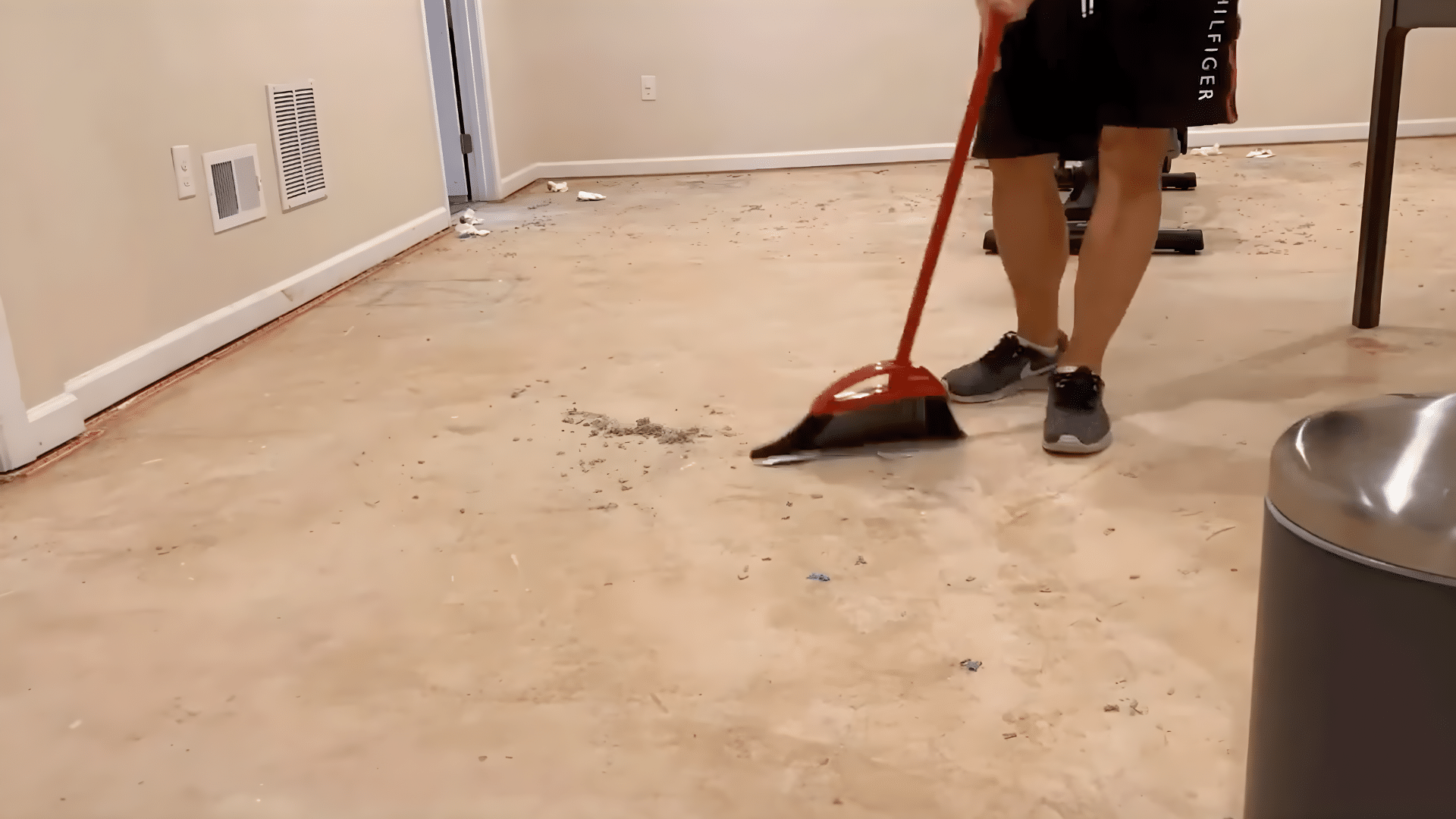 step 1 clear and clean the space