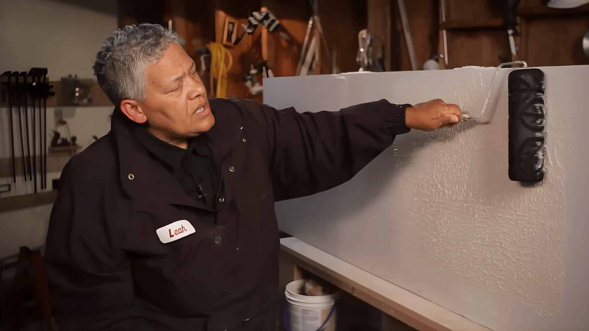 step 3 apply the base coat with a roller