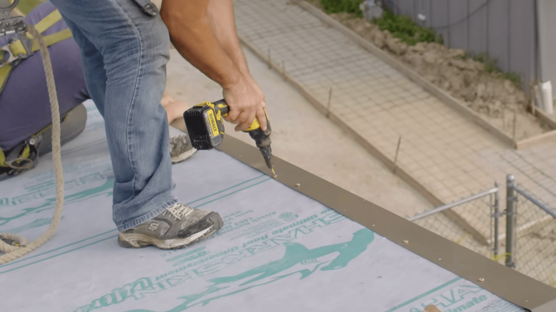 step 3 install perimeter flashing and valley metal