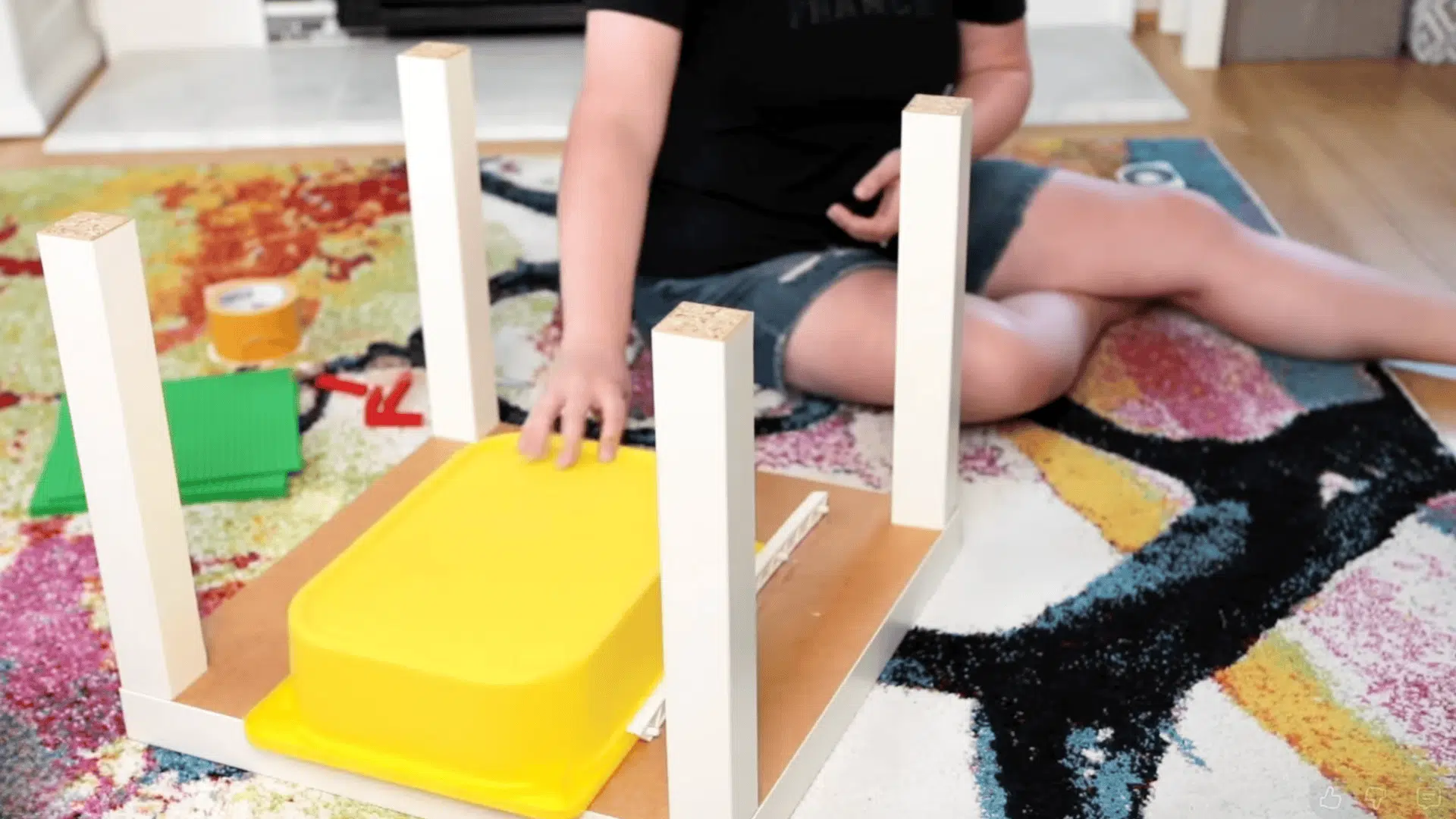 step 3 install the storage bin