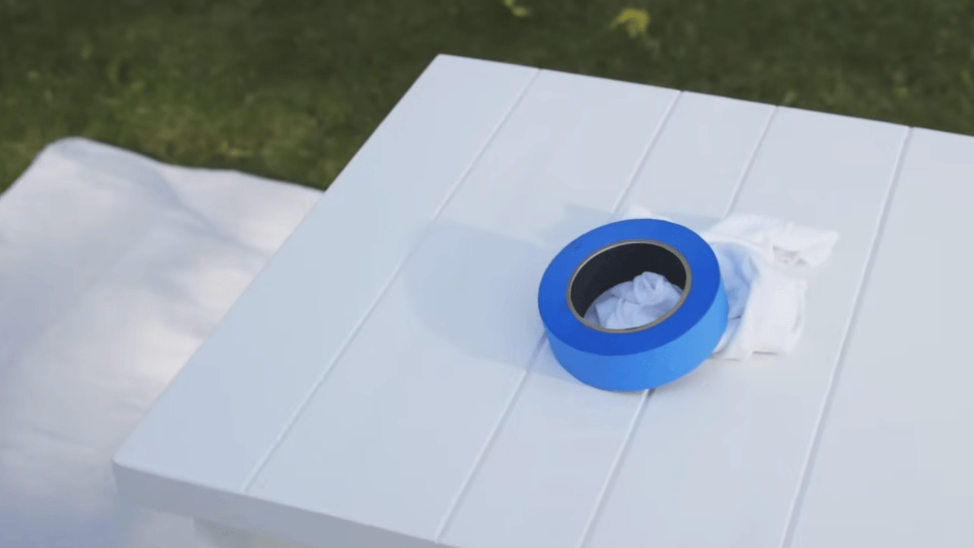 step 2 mask off areas you do not want painted