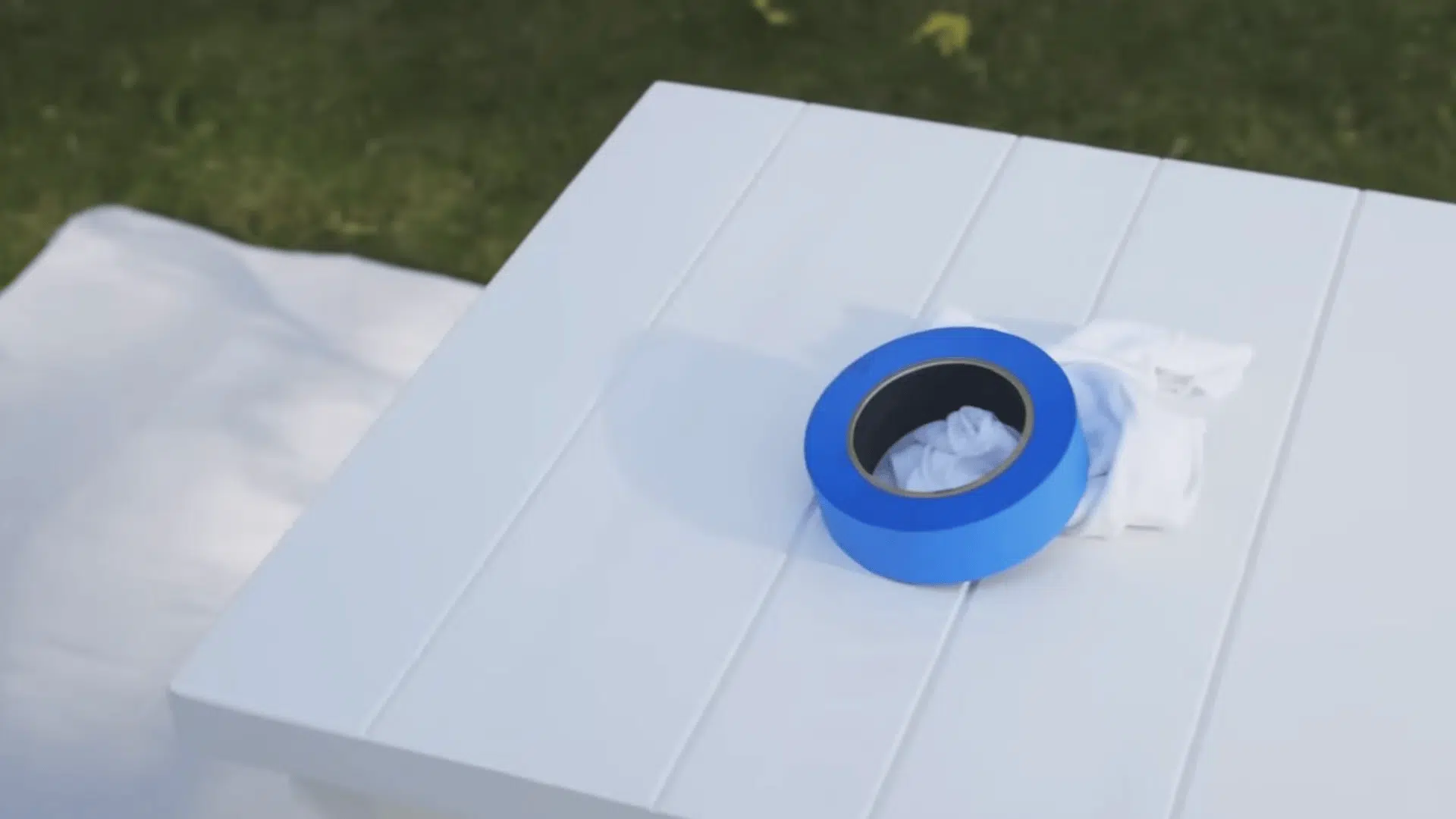 step 2 mask off areas you do not want painted