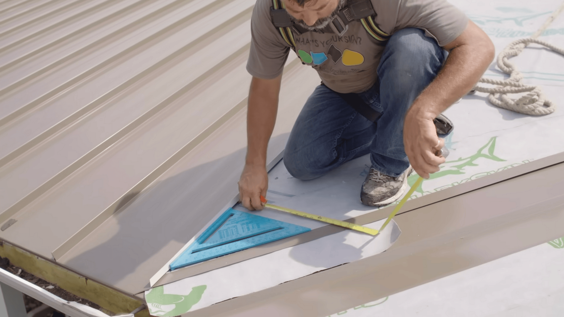 step 4 lay out and install the roof panels