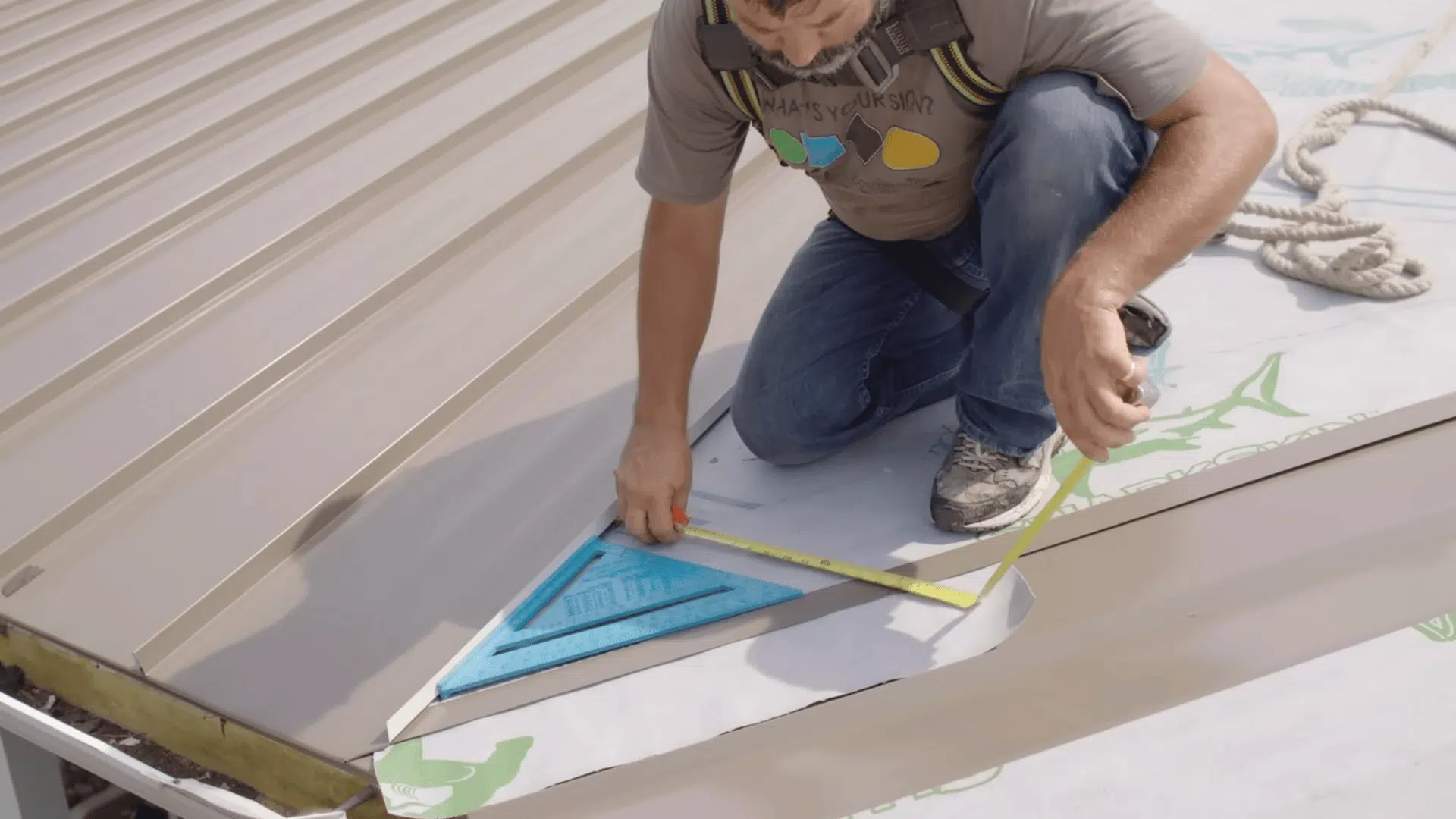 step 4 lay out and install the roof panels