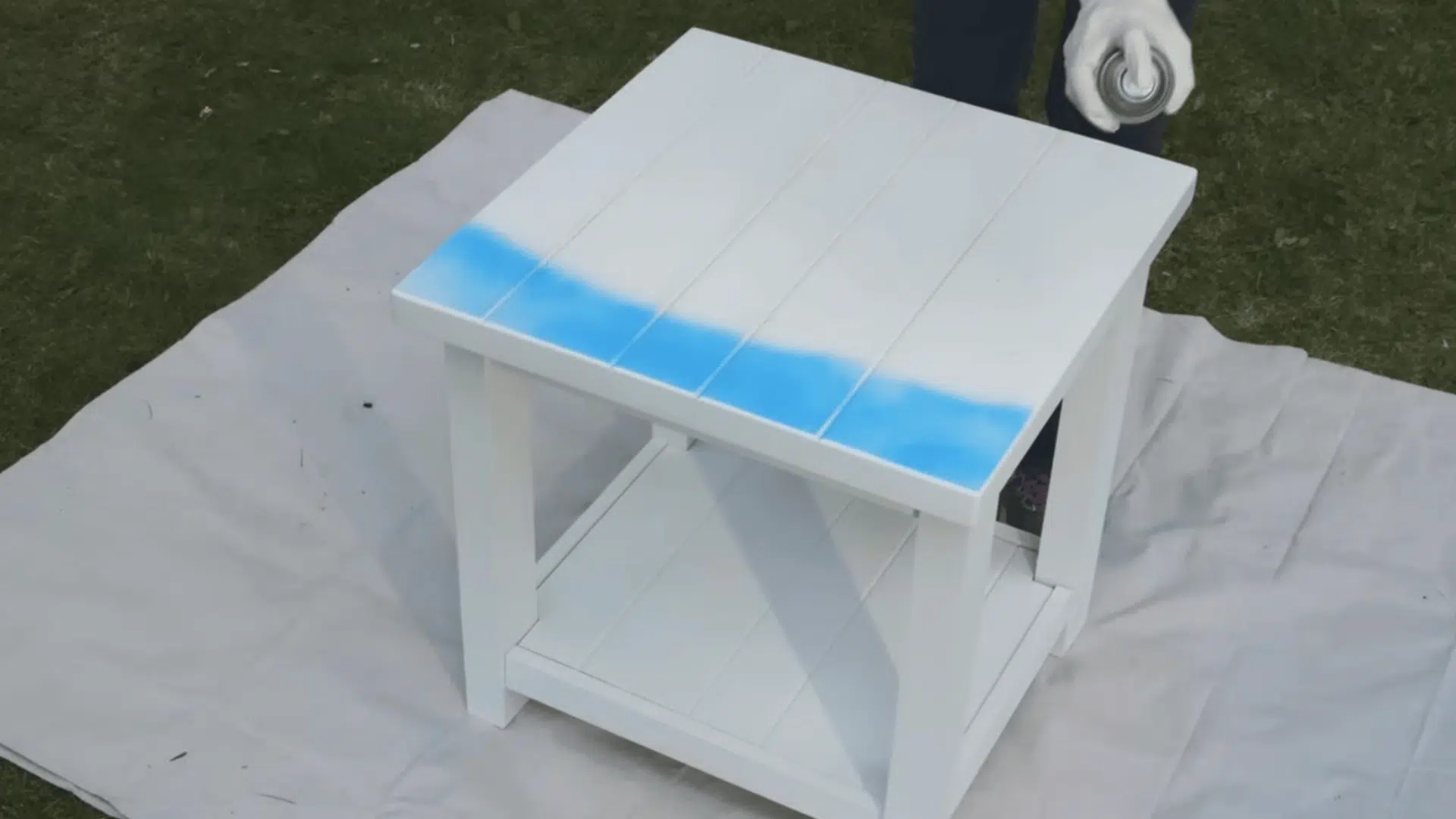 step 4 spray in light even coats