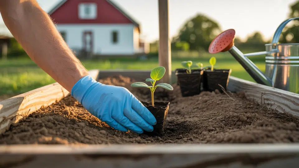 transplant seedlings to grow brussels sprouts