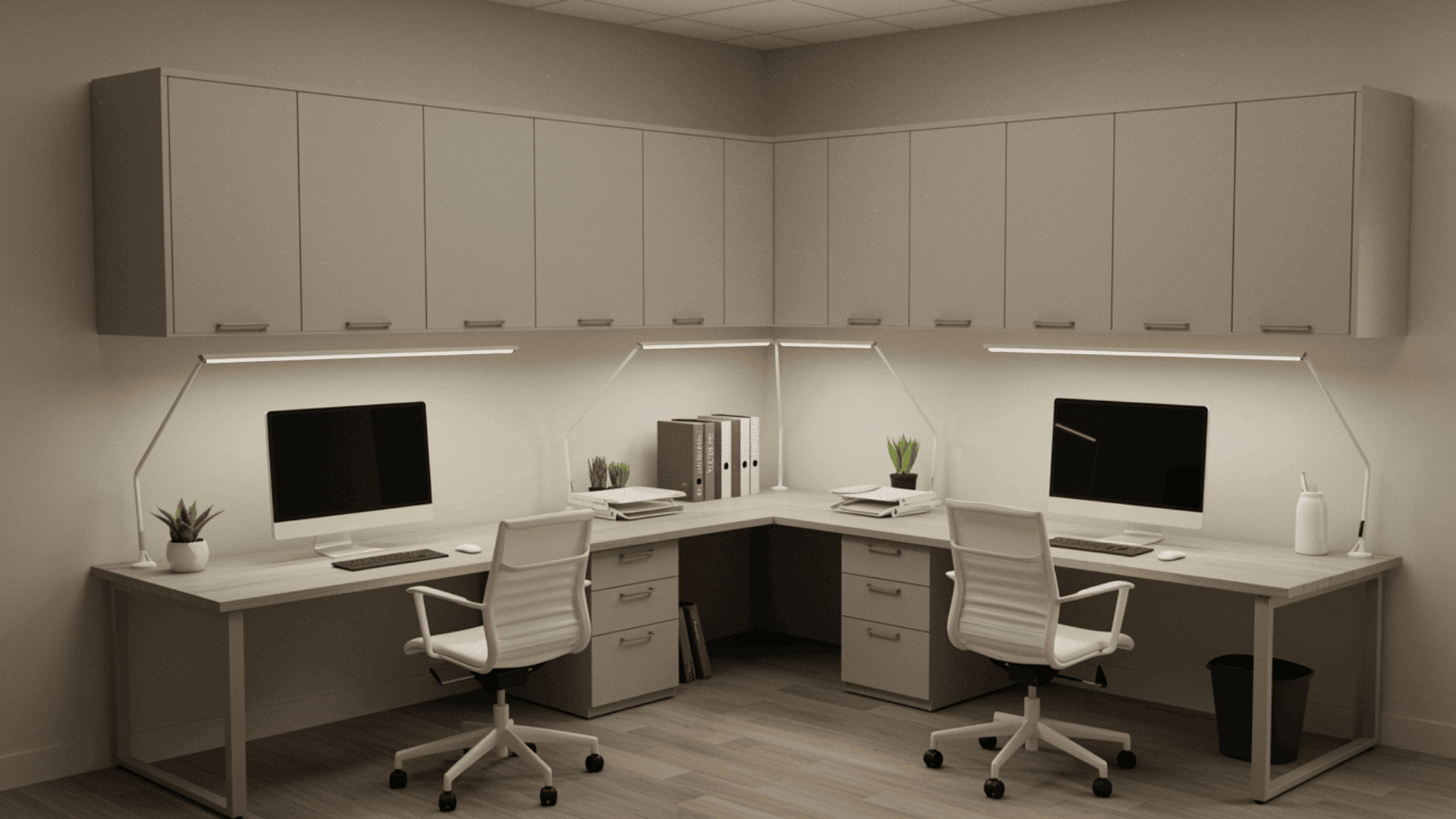 two person corner desk