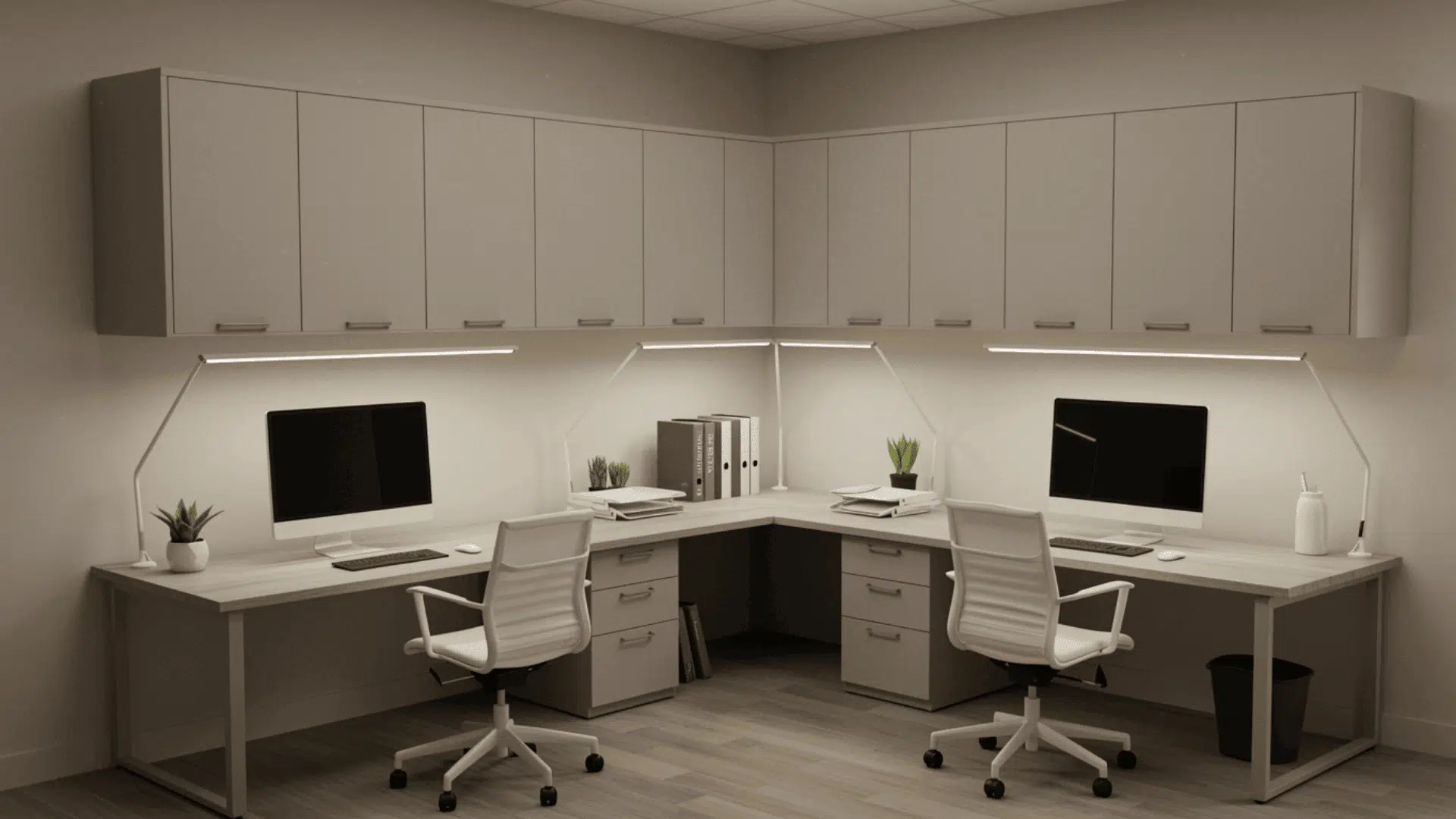 two person corner desk