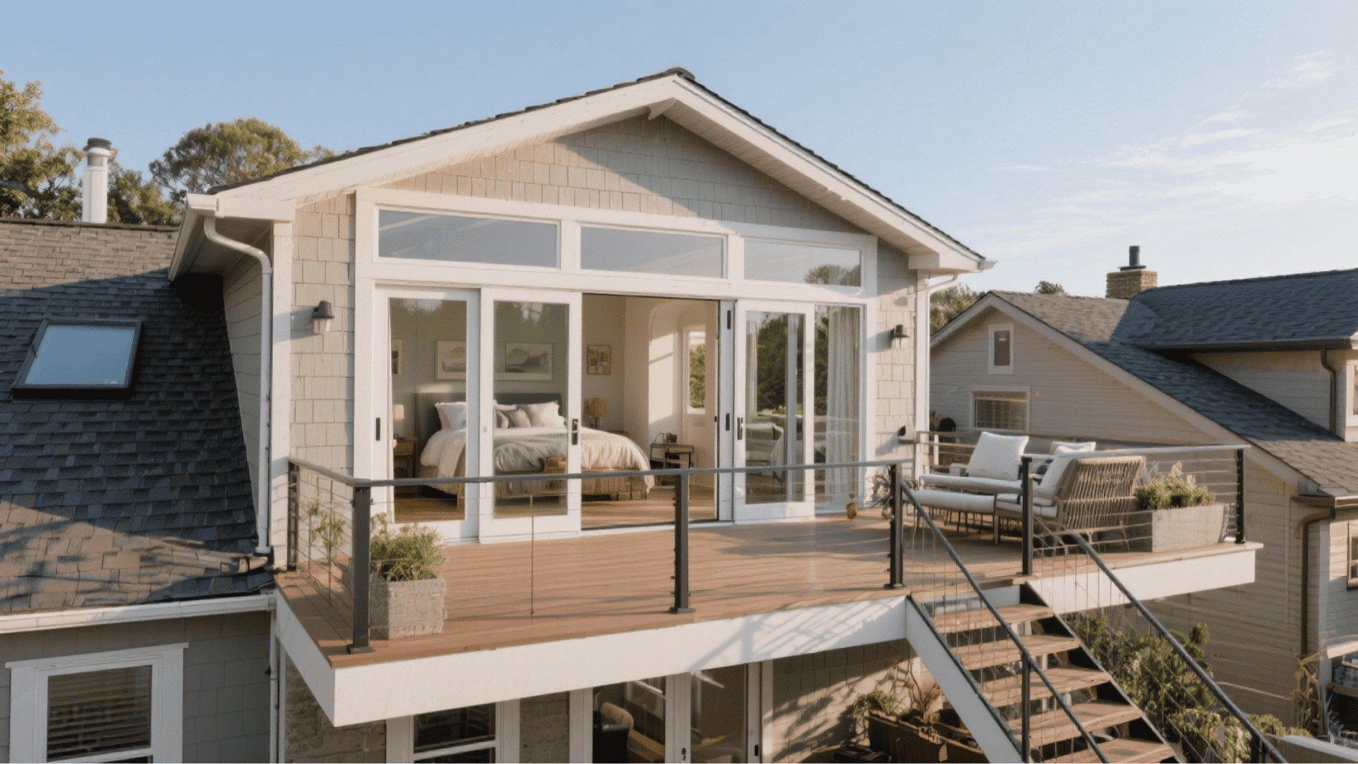 walkout roof decks