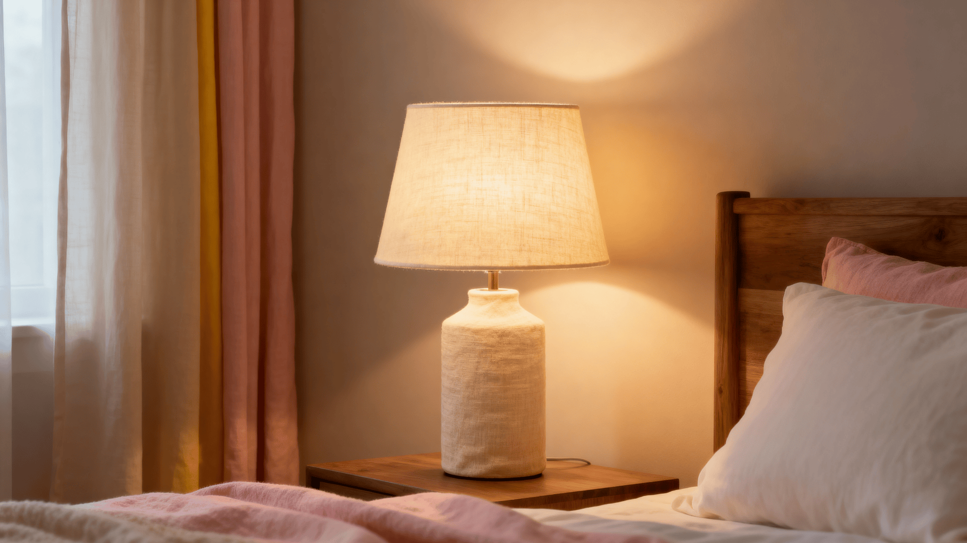 warm toned lampshades