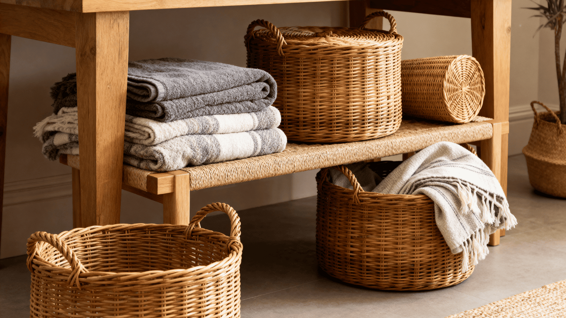 woven baskets for storage