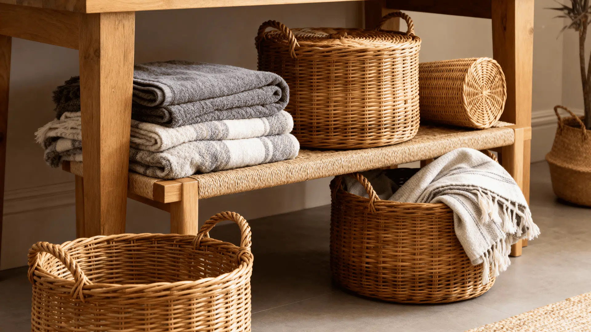 woven baskets for storage