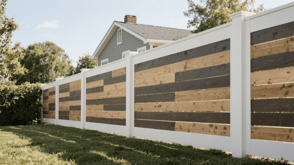 Horizontal Shadowbox fence